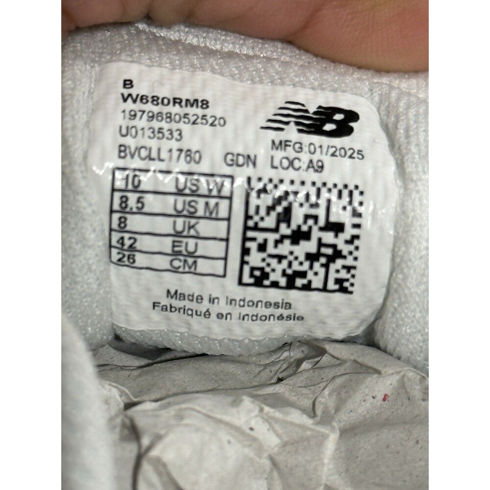 New Balance Fresh Foam 680v8 Running Shoes Women's 10/Men 8.5 W680RM8 Sneakers - Picture 15 of 16